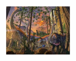 Dinosaurs - Curious, Eruption & Protection Fine Art Print Bundle by Vincent Hie (Set of 3)
