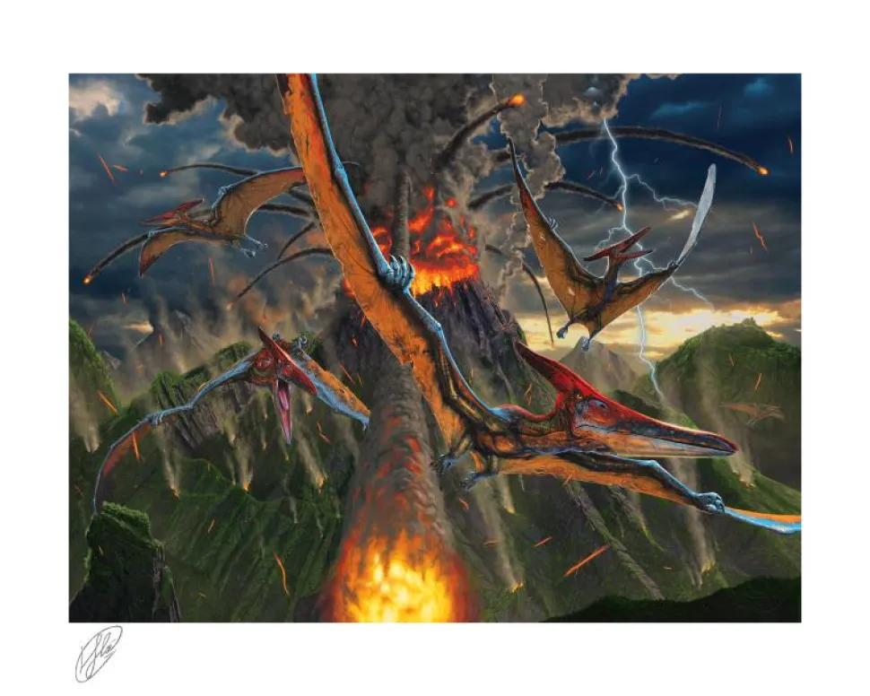 Dinosaurs - Curious, Eruption & Protection Fine Art Print Bundle by Vincent Hie (Set of 3)