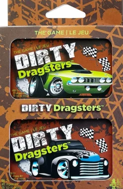 Dirty Dragsters - Card Game Green & Black Car Decks