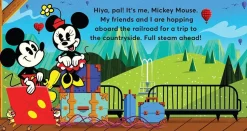 Disney - All Aboard! Mickey’s Railway Extend-A-Book Hardcover Book