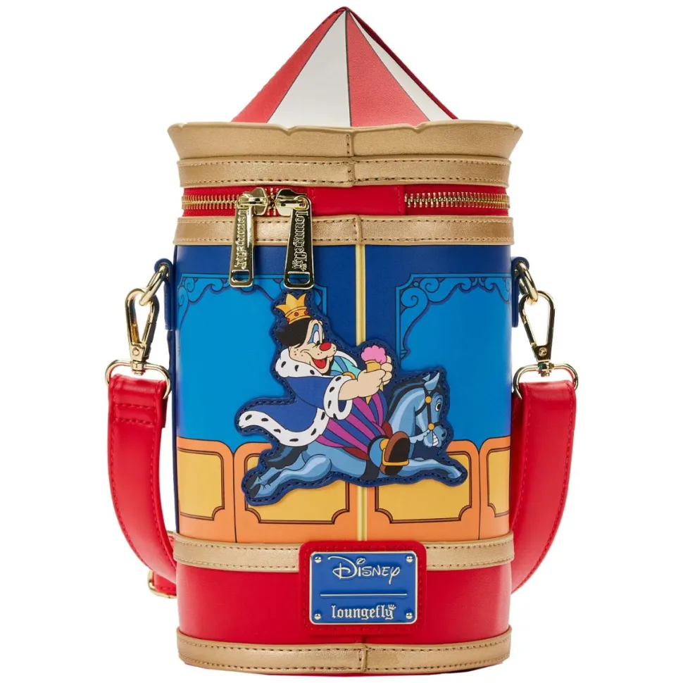 Disney - Brave Little Tailor Mickey & Minnie Carousel 5” Faux Leather Crossbody Bag
