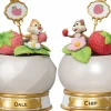 Disney - Chip 'n' Dale Disney Pocket Plants Series Strawberry Special Edition Mini D-Stage 4" Diorama Statue 2-Pack