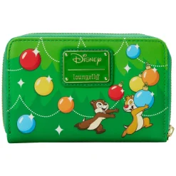 Disney - Chip ’n’ Dale Ornaments 4” Faux Leather Zip-Around Wallet