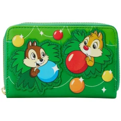 Disney - Chip ’n’ Dale Ornaments 4” Faux Leather Zip-Around Wallet