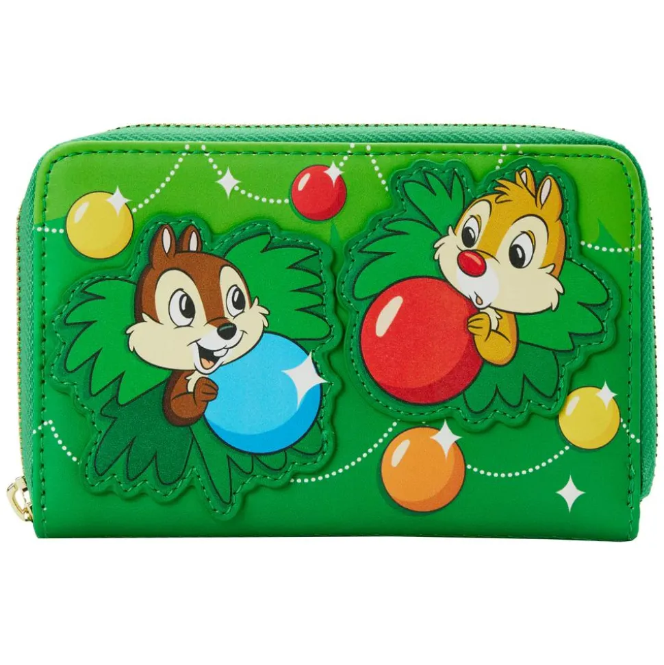 Disney - Chip ’n’ Dale Ornaments 4” Faux Leather Zip-Around Wallet