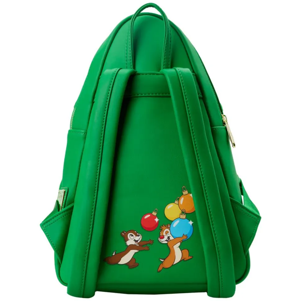 Disney - Chip ’n’ Dale Tree Ornament Figural 13” Faux Leather Mini Backpack