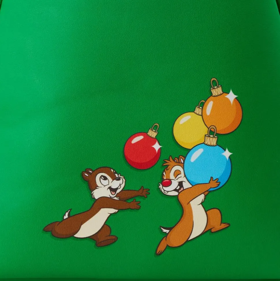 Disney - Chip ’n’ Dale Tree Ornament Figural 13” Faux Leather Mini Backpack