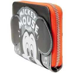 Disney - Disney 100 Mickey Mouse Club 4” Faux Leather Zip-Around Wallet