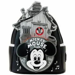 Disney - Disney 100 Mickey Mouse Club 10" Faux Leather Mini Backpack