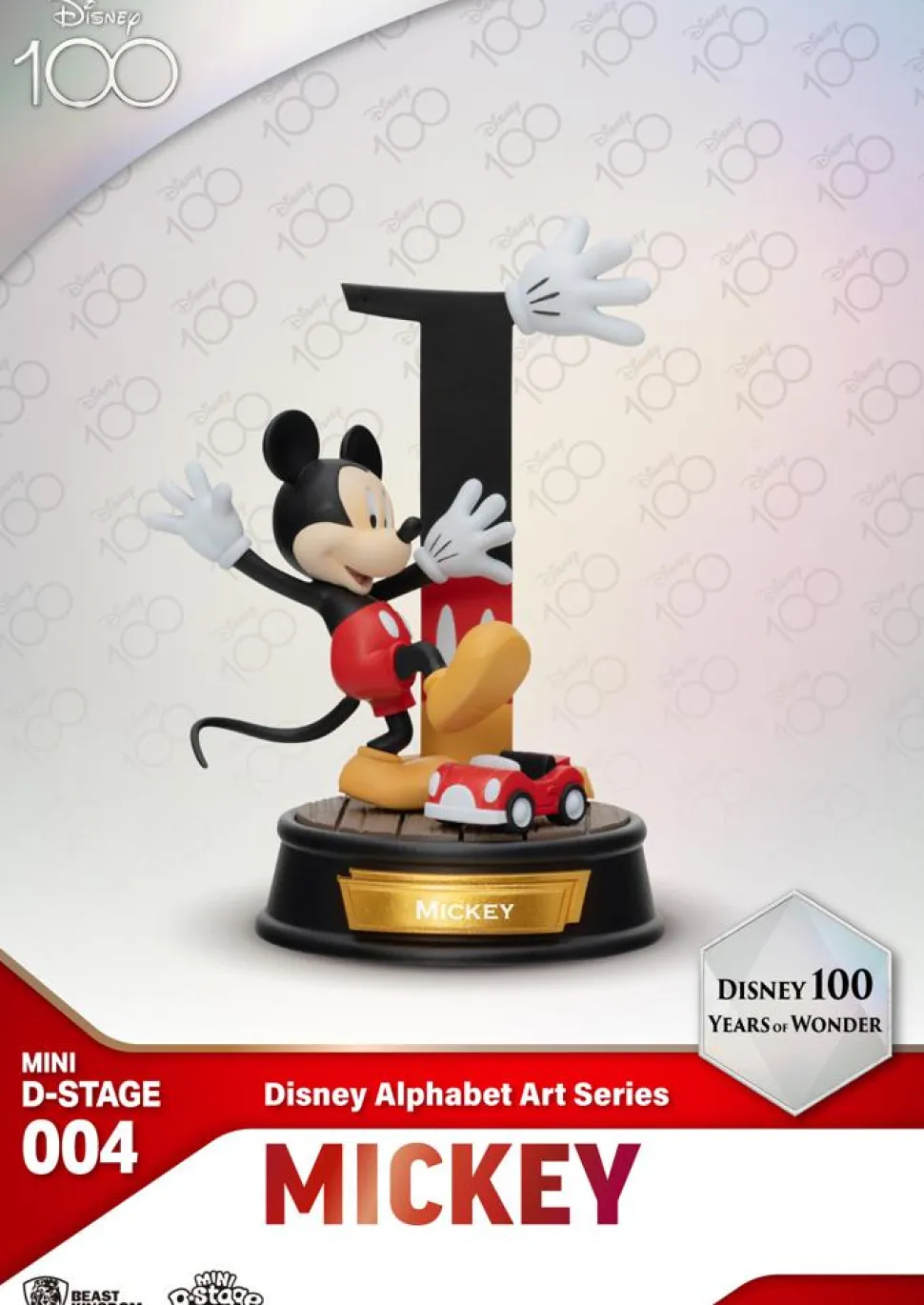 Disney - Disney 100 Years of Wonder: Disney Alphabet Art Series Mini D-Stage 4" Statue (Single Unit)