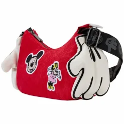 Disney - Disney100 Mickey & Minnie Gloves 7" Faux Leather Crossbody Bag