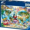 Disney - Disney’s World Map 1000 Piece Jigsaw Puzzle