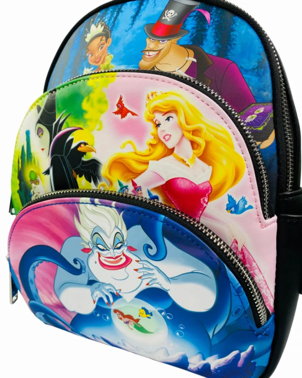 Disney - Good vs Evil Scene 10” Faux Leather Mini Backpack