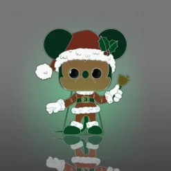 Disney - Holiday Mickey Mouse Glow-in-the-Dark 4" Pop! Enamel Pin