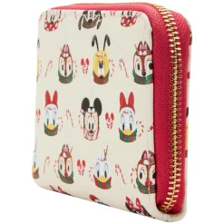 Disney - Hot Cocoa Mugs 4” Faux Leather Zip-Around Wallet
