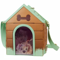 Disney - I Heart Disney Dogs Triple Lenticular 10" Faux Leather Crossbody Bag