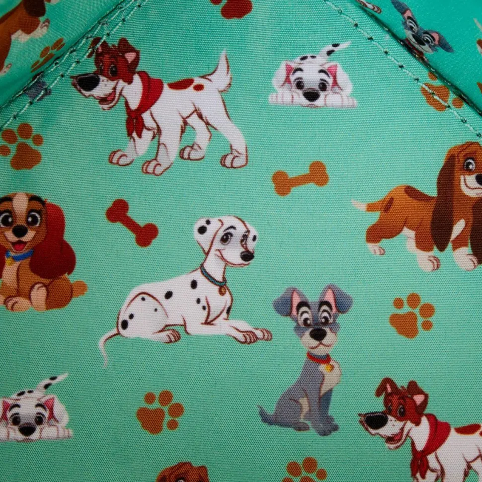 Disney - I Heart Disney Dogs Triple Lenticular 10" Faux Leather Crossbody Bag
