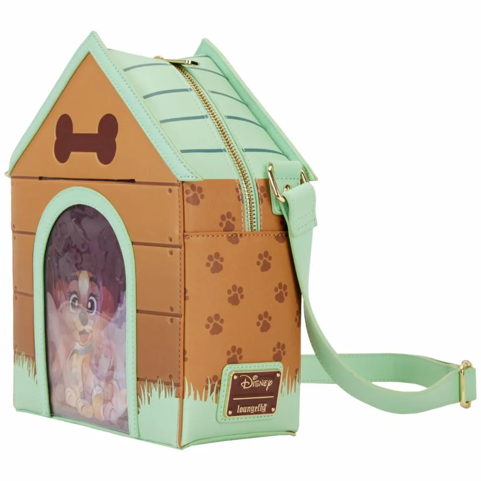 Disney - I Heart Disney Dogs Triple Lenticular 10" Faux Leather Crossbody Bag