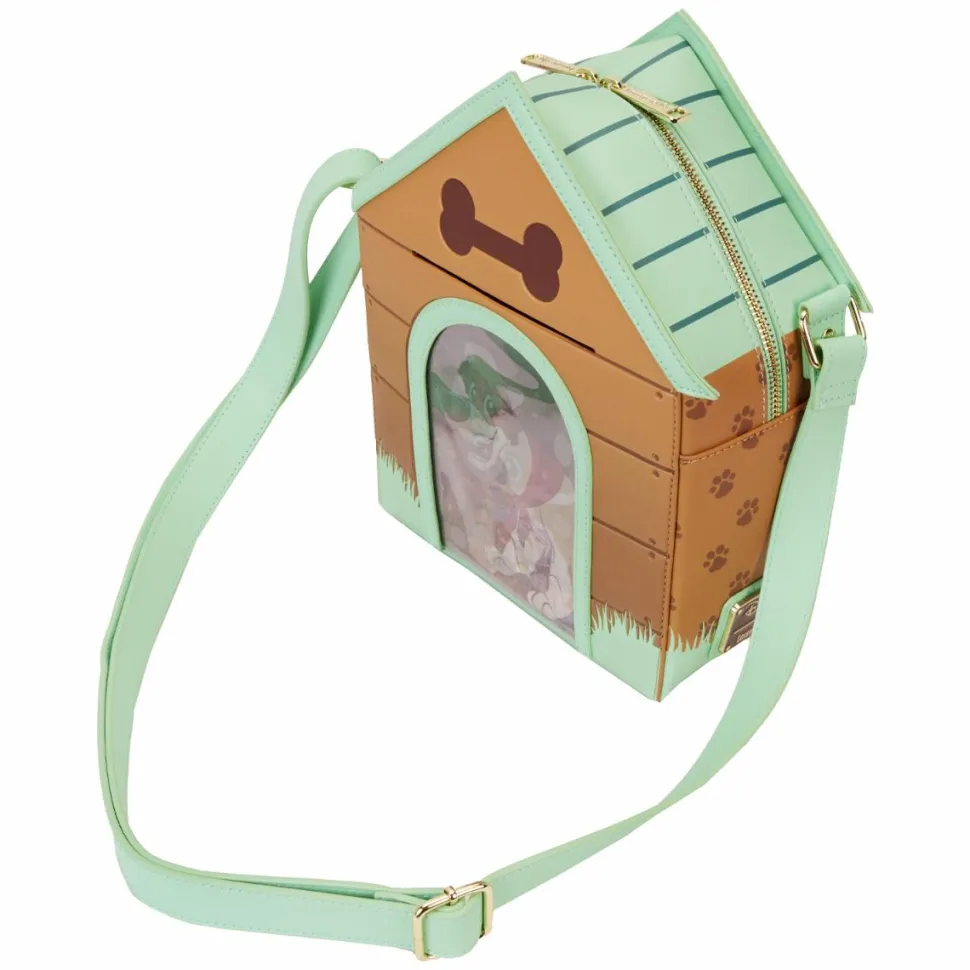 Disney - I Heart Disney Dogs Triple Lenticular 10" Faux Leather Crossbody Bag
