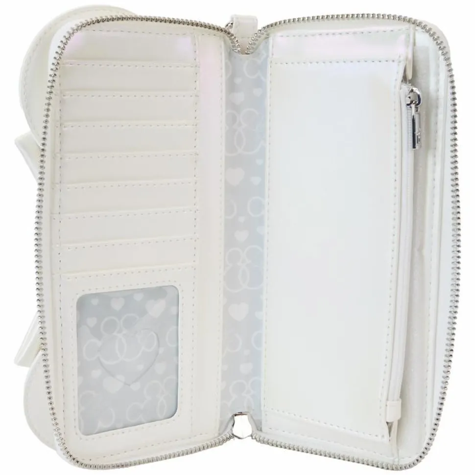 Disney - Iridescent Wedding 4" Faux Leather Wristlet Wallet