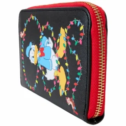Disney - Mickey & Friends Christmas Light Decorations Glow in the Dark 4" Zip-Around Wallet