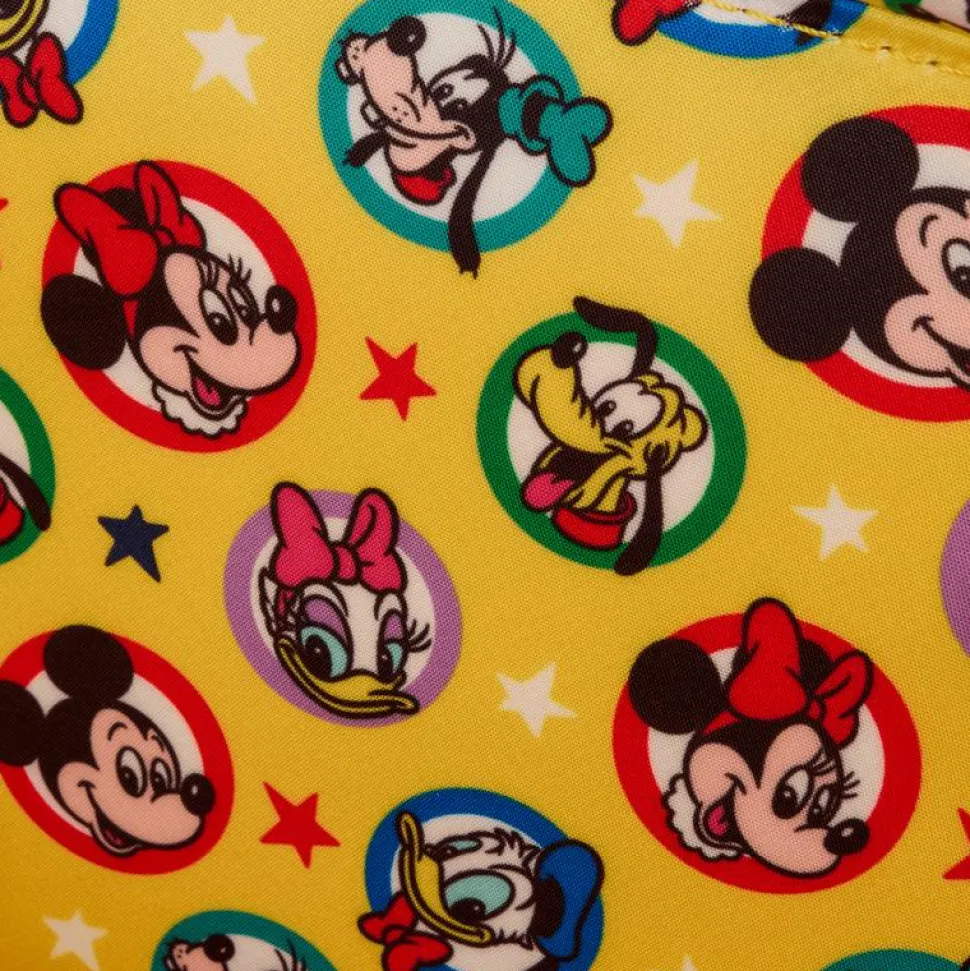 Disney - Mickey & Friends Classic Sensational Six Lunchbox 7" Faux Leather Crossbody Bag