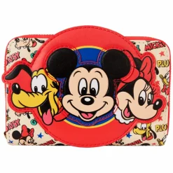 Disney - Mickey & Friends Classic Sensational Six 4" Faux Leather Zip-Around Wallet