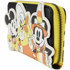Disney - Mickey & Friends Candy Corn 4" Faux Leather Zip-Around Wallet