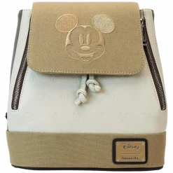 Disney - Mickey & Friends Canvas 10" Faux Leather Mini Backpack