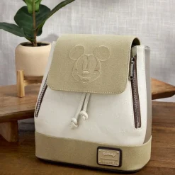 Disney - Mickey & Friends Canvas 10" Faux Leather Mini Backpack