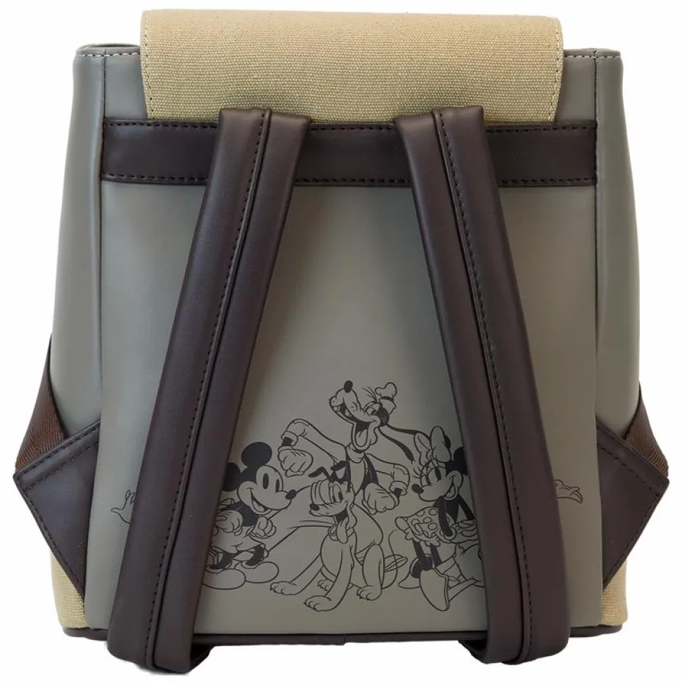 Disney - Mickey & Friends Canvas 10" Faux Leather Mini Backpack