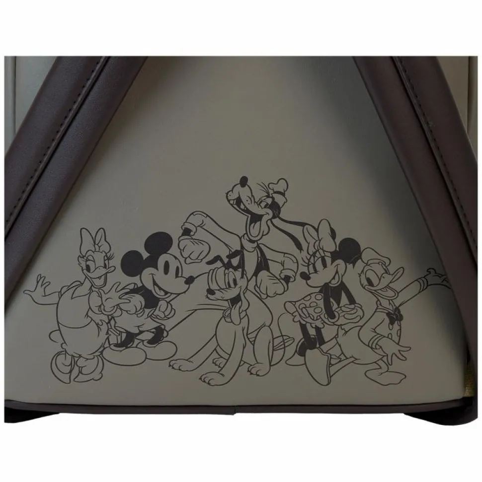 Disney - Mickey & Friends Canvas 10" Faux Leather Mini Backpack