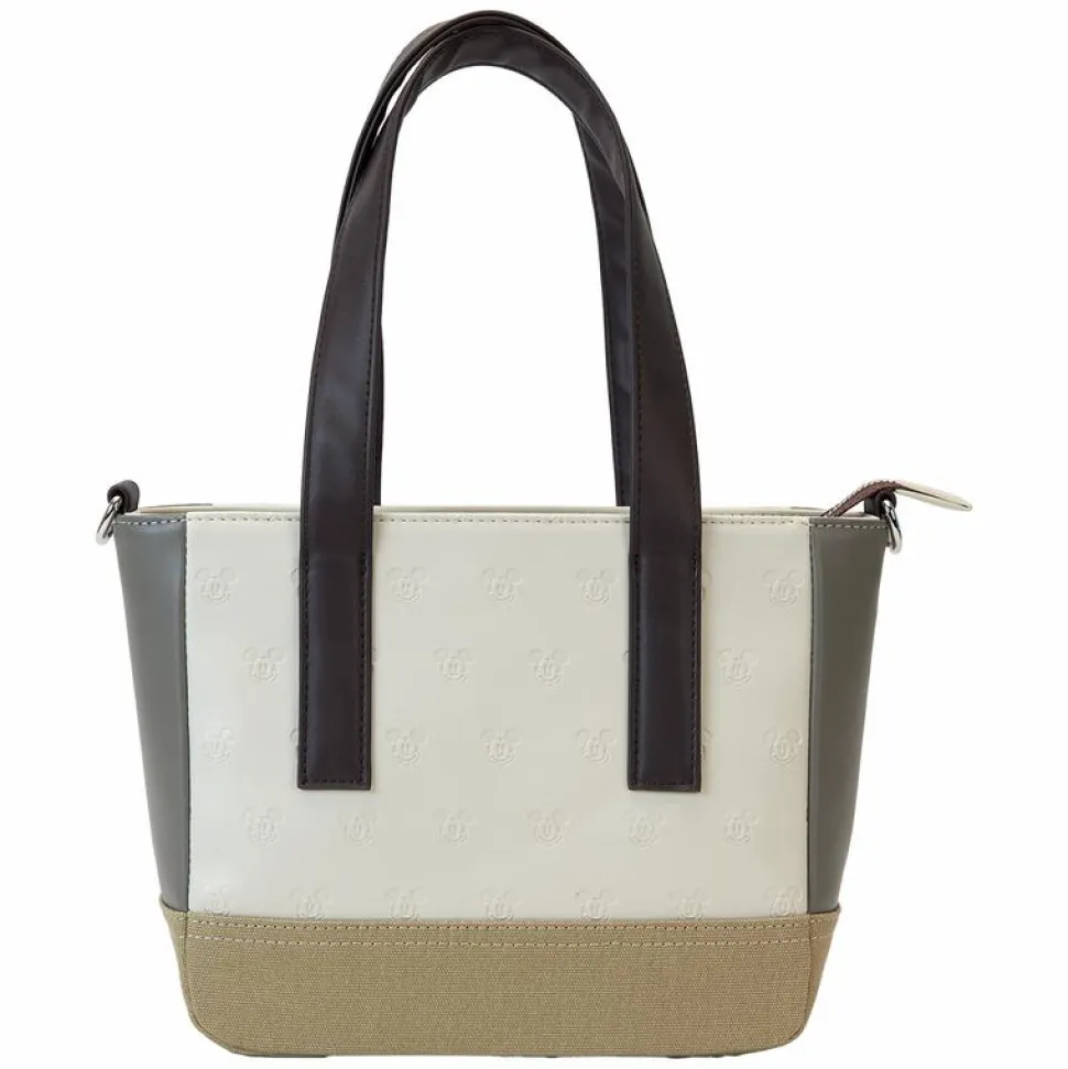Disney - Mickey & Friends Canvas 8" Faux Leather Mini Tote Bag