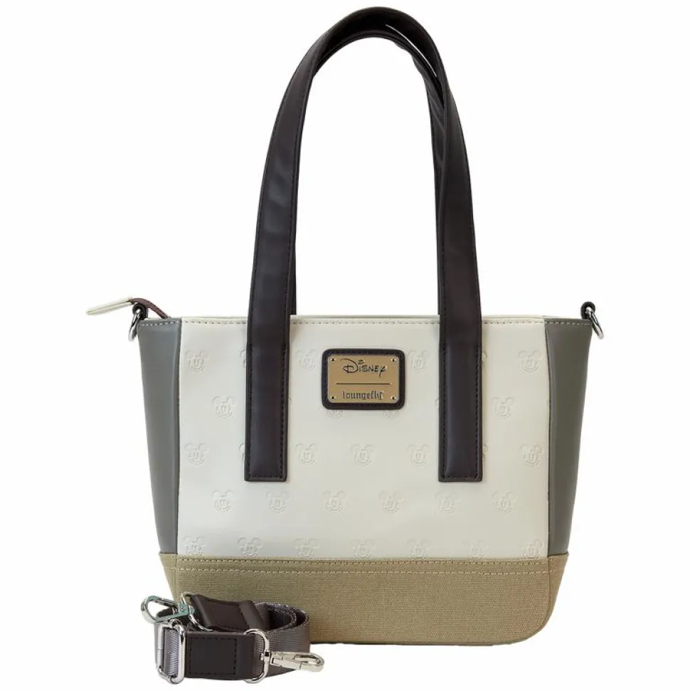 Disney - Mickey & Friends Canvas 8" Faux Leather Mini Tote Bag