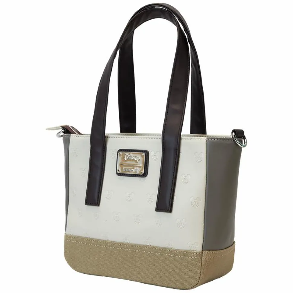 Disney - Mickey & Friends Canvas 8" Faux Leather Mini Tote Bag