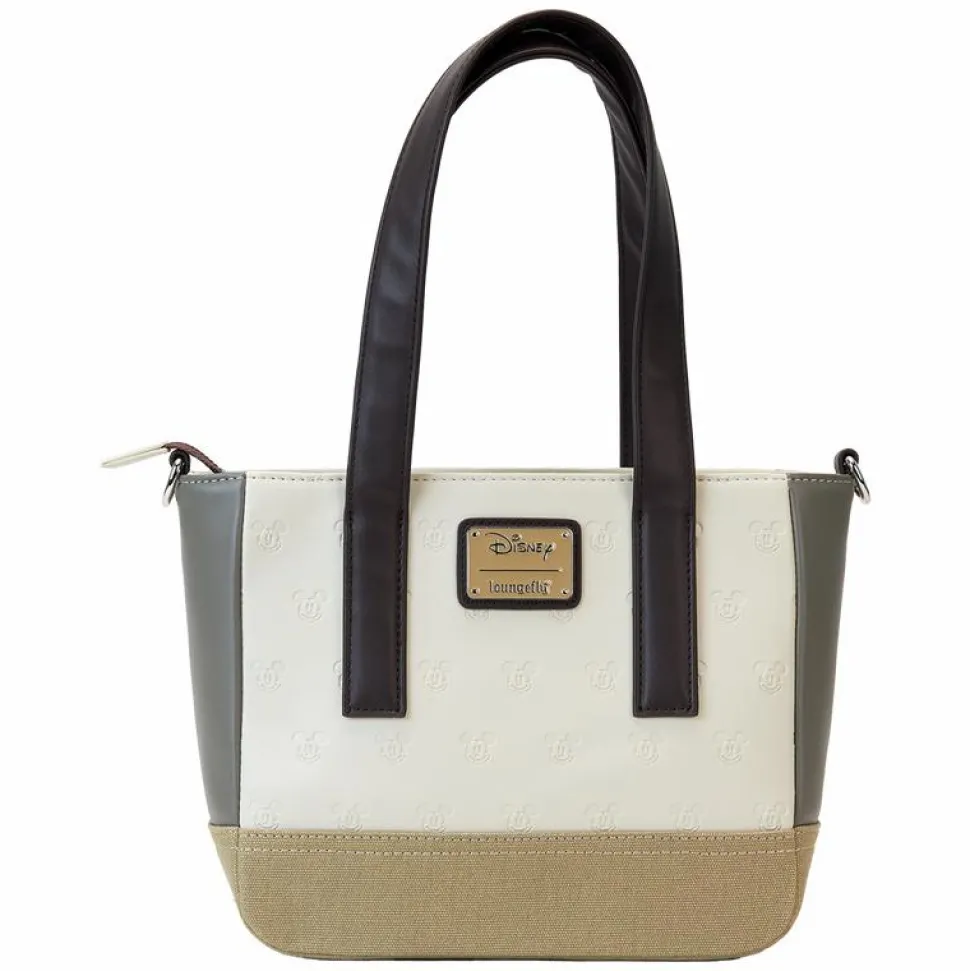 Disney - Mickey & Friends Canvas 8" Faux Leather Mini Tote Bag