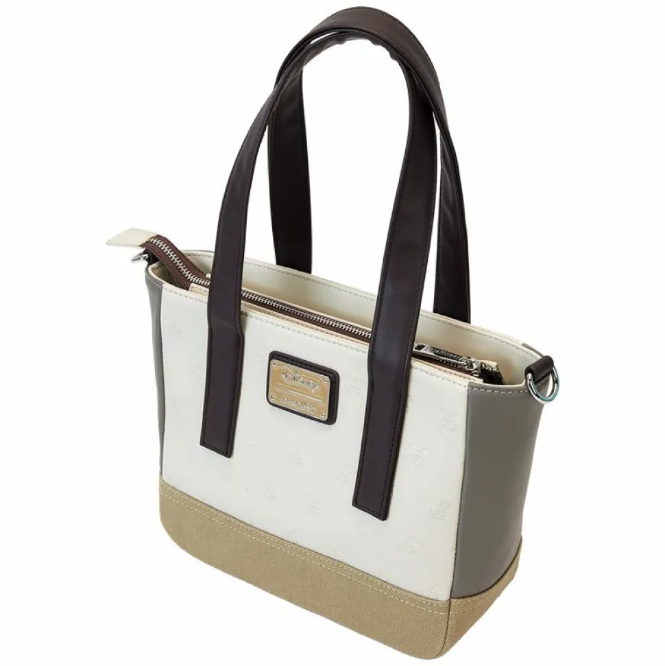 Disney - Mickey & Friends Canvas 8" Faux Leather Mini Tote Bag