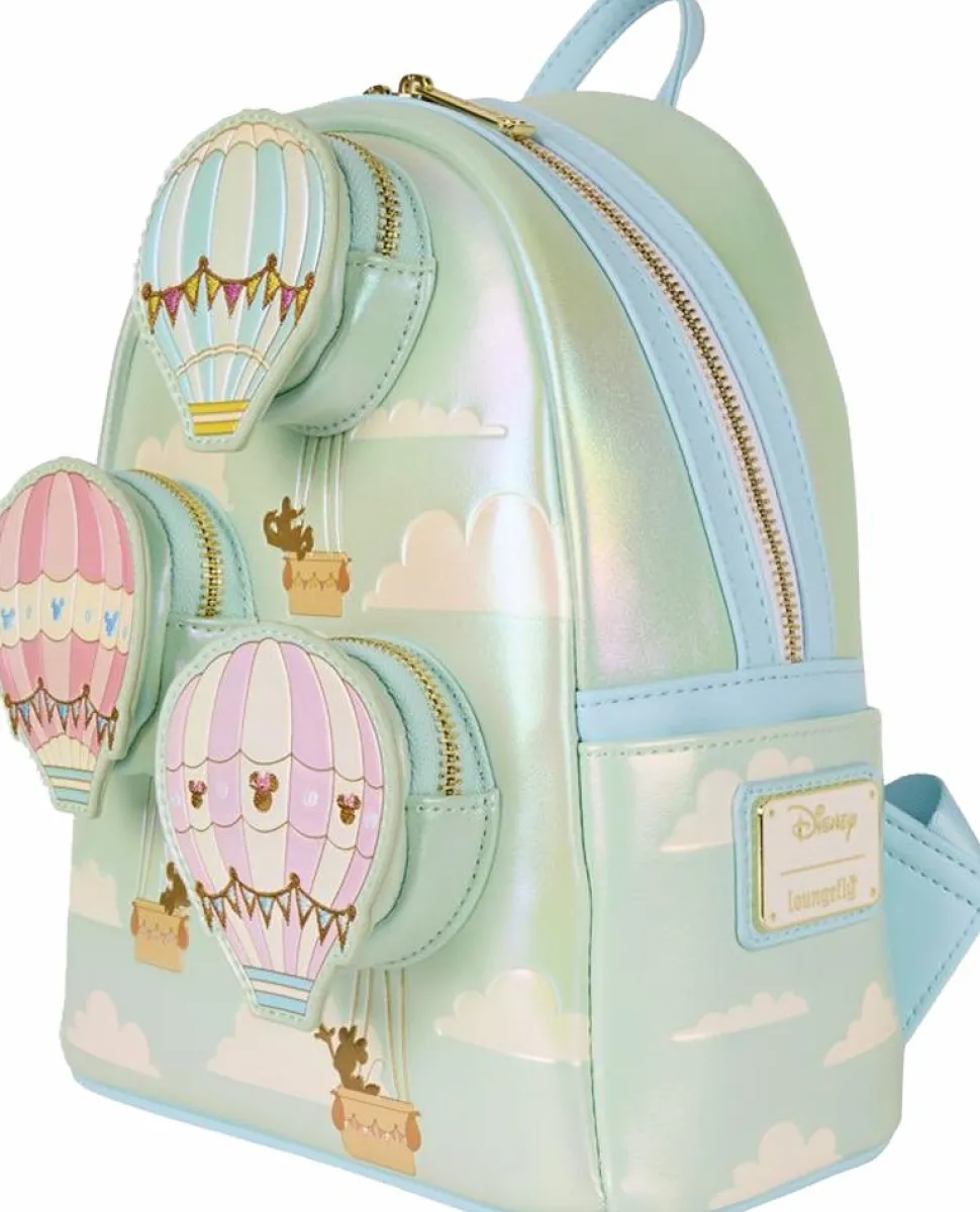 Disney - Mickey & Friends Hot Air Balloon 10" Faux Leather Mini Backpack