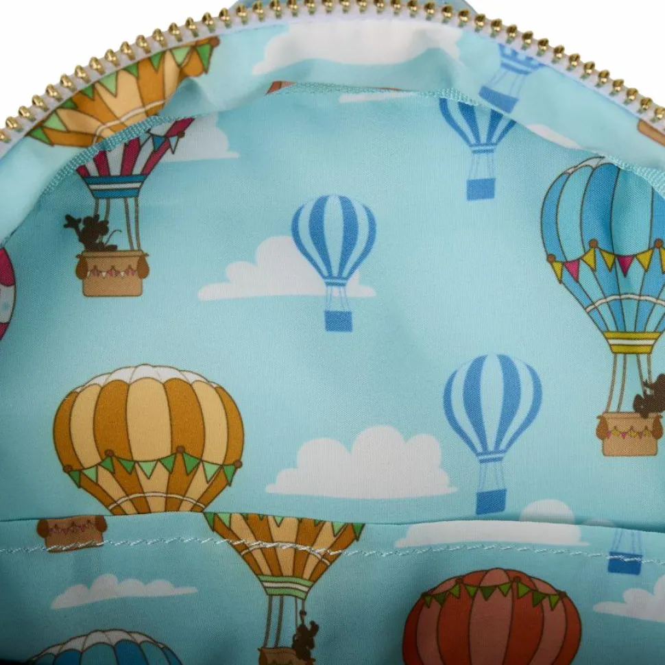 Disney - Mickey & Friends Hot Air Balloon 10" Faux Leather Mini Backpack
