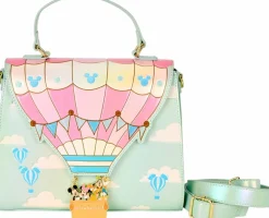 Disney - Mickey & Friends Hot Air Balloon 8" Faux Leather Crossbody Bag