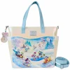 Disney - Mickey & Friends Winter Wonderland 14" Faux Leather Convertible Tote Bag
