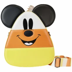 Disney - Mickey & Minnie Candy Corn 10" Faux Leather Crossbody Bag