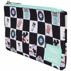Disney - Mickey & Minnie Date Night Diner 4" Nylon Wristlet
