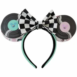 Disney - Mickey & Minnie Date Night Diner Jukebox Record Faux Leather Headband