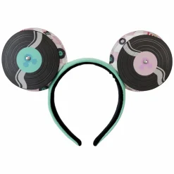 Disney - Mickey & Minnie Date Night Diner Jukebox Record Faux Leather Headband