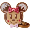 Disney - Mickey & Minnie Gingerbread Cookie 9" Faux Leather Crossbody Bag