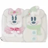 Disney - Mickey & Minnie Pastel Snowman 4" Faux Leather Zip-Around Wallet