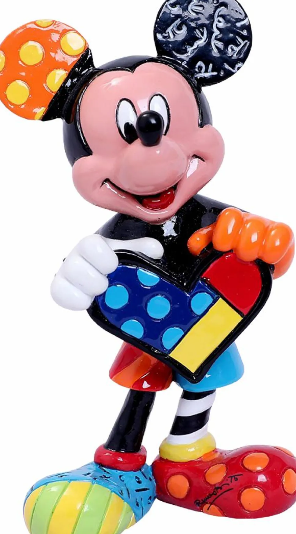 Disney - Mickey Holding Heart 3.5” Statue by Romero Britto