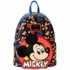 Disney - Mickey Mouse Classic Print 10" Faux Leather Mini Backpack