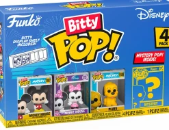 Disney - Mickey Mouse, Minnie Mouse, Pluto & Mystery Bitty Pop! Vinyl Figure 4-Pack